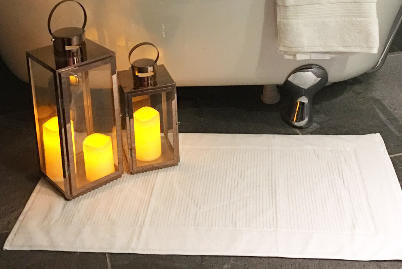 White bath mat from Christy Towels